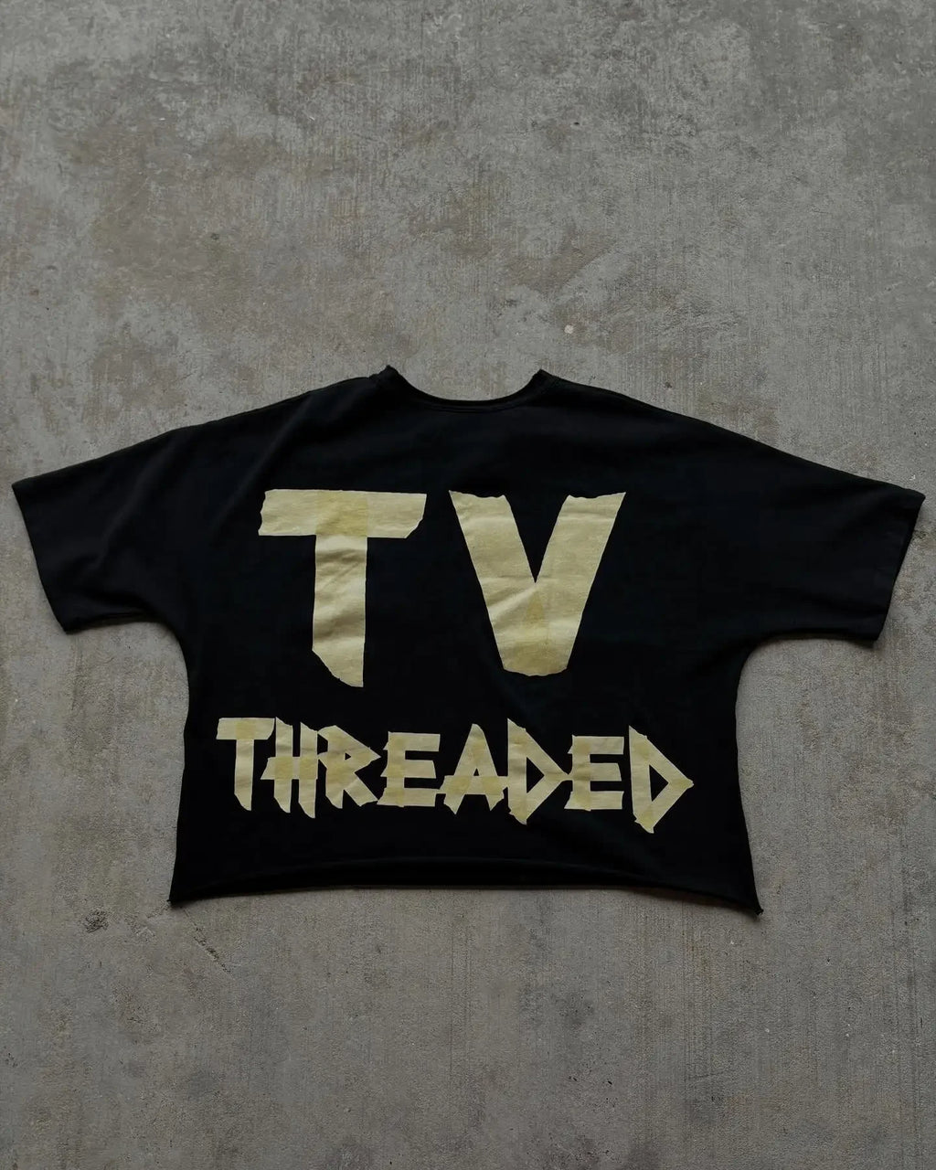 Summer rock and roll versatile oversized printed pattern super loose short top American hip-hop street style short-sleeved trend