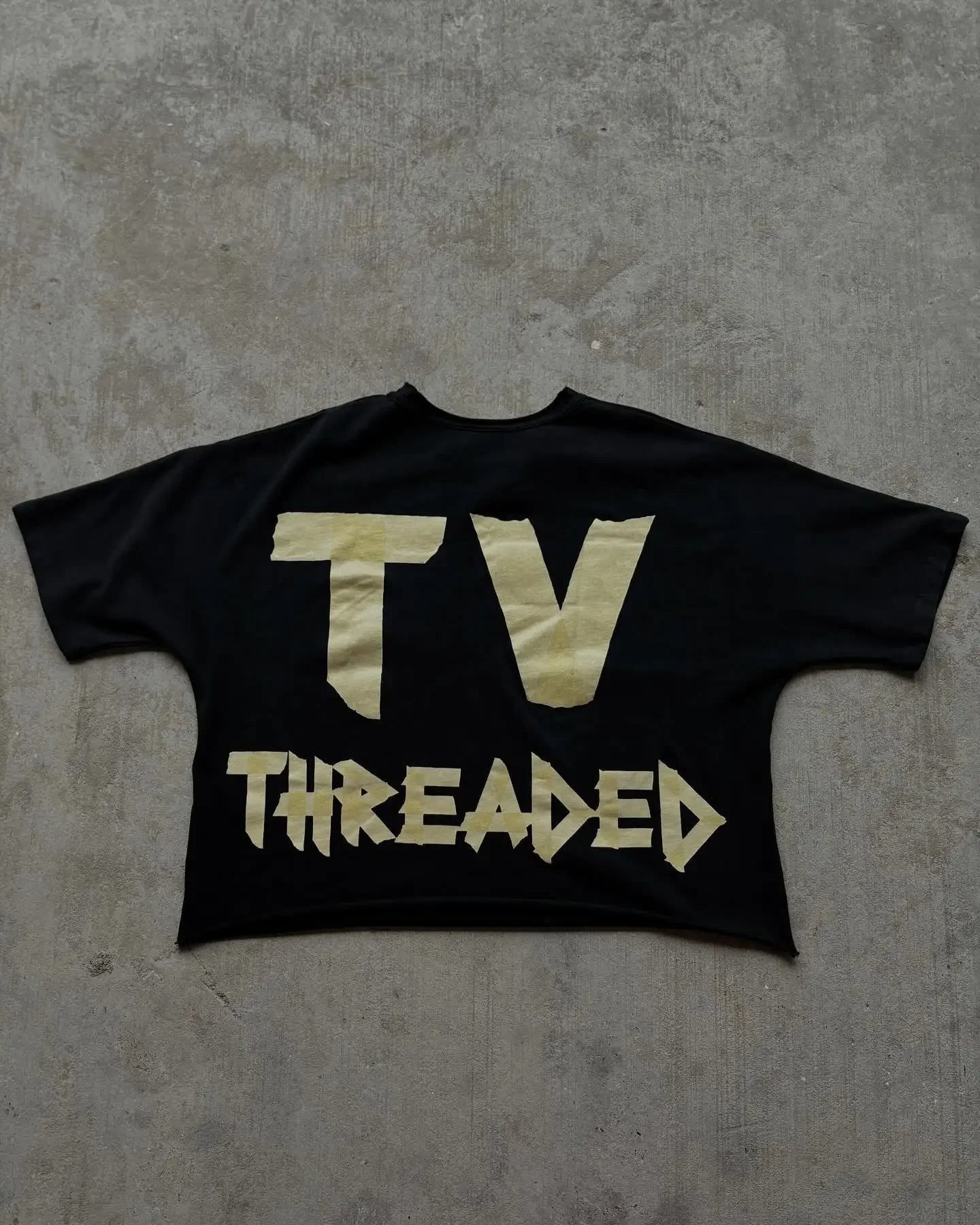 Summer rock and roll versatile oversized printed pattern super loose short top American hip-hop street style short-sleeved trend