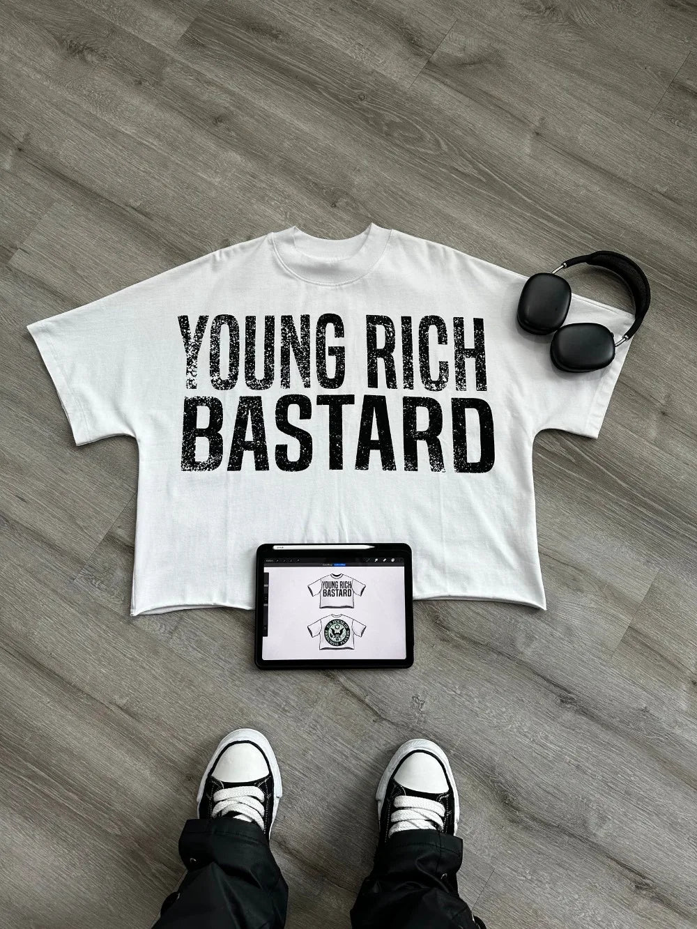 Y2K New Drop Sleeved Oversized T Shirt Harajuku Hip Hop Letter Graphics Print Short Sleeves Cotton Tops Mens Womens Clothes Tops