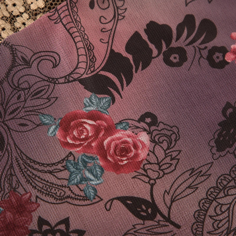 Rockmore Vintage Tulle Patchwork Floral Print Camis Women Mesh Lace Cross V Neck Crop Top Y2K Aesthetic Female Backless Corset