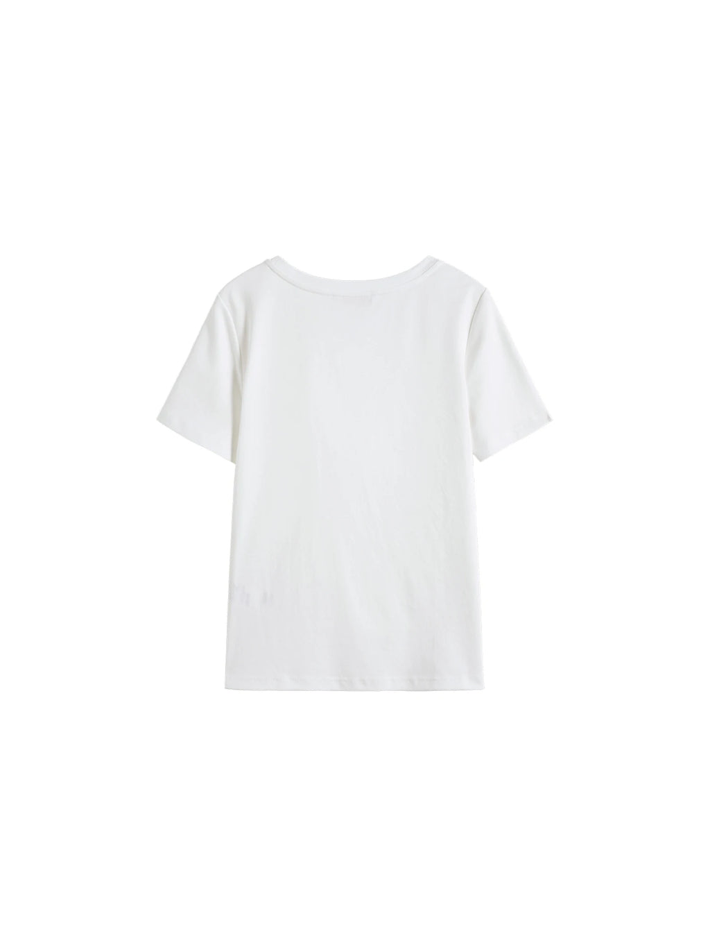 ZIQIAO Asymmetrical Knot Design - Petite Women's Short Sleeve T-Shirt - 2025 New Arrival Summer Slimming Versatile Top 25ZQ92102