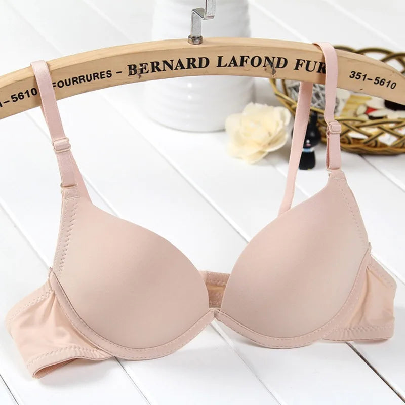 1/2 PCs Small Young Lady Bust Sexy Deep V Cup Bra For Women Push Up Lingerie Seamless Bralette Deep U Plunge Intimates Brassiere