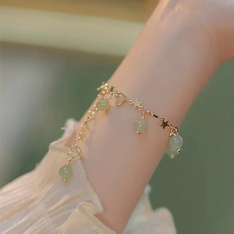 Vintage Gold Color Cuff Bracelet Set of 4 Stainless Steel Butterfly Bracelet Combination Fashion Elegant Bracelet Jewelry Gifts