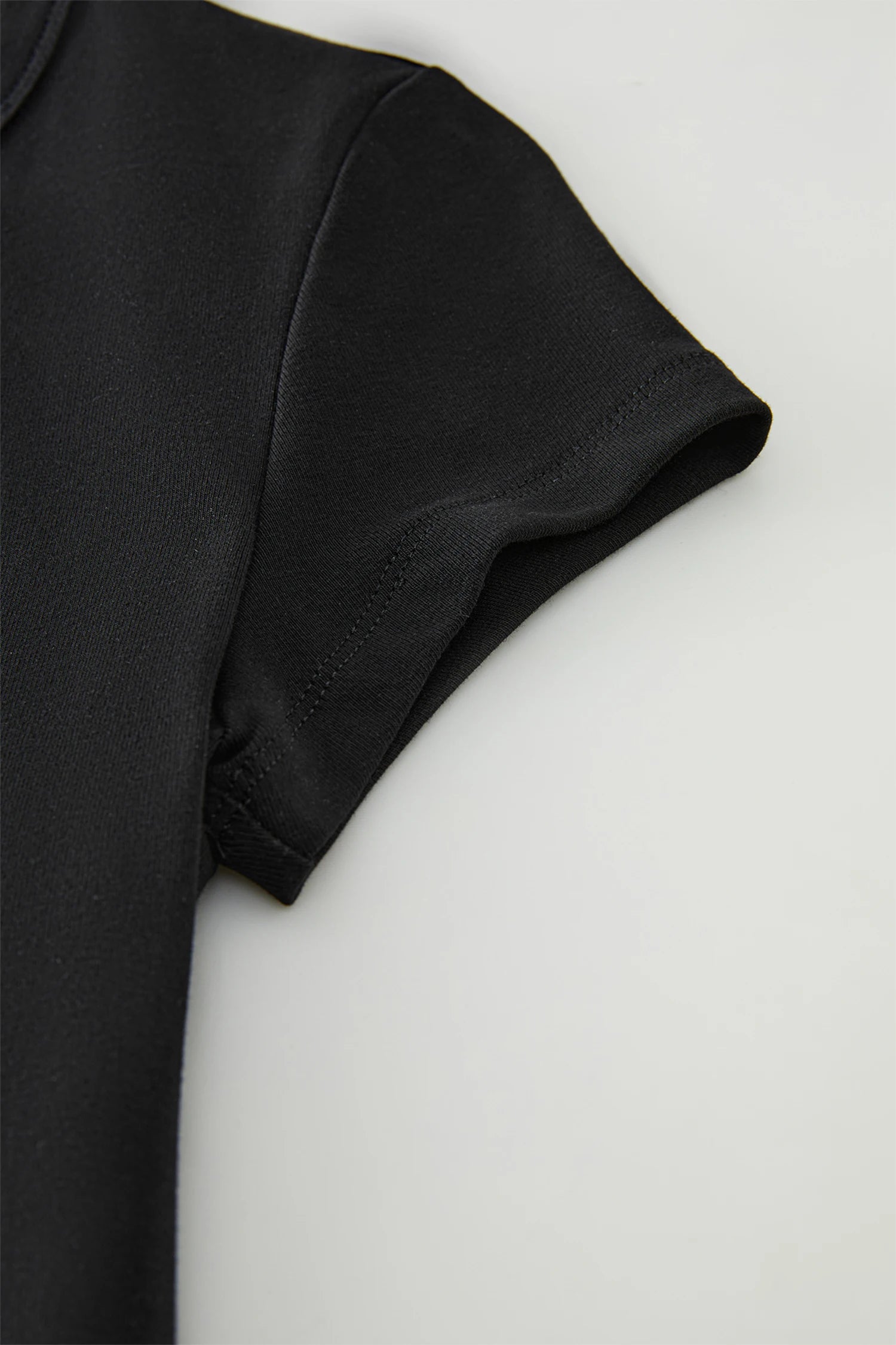 FSLE MInimalism Style Pink Straight Shoulder Short-sleeved T-shirt for Women 2025 Summer New Slim Fit Round Neck Top 25FS12113