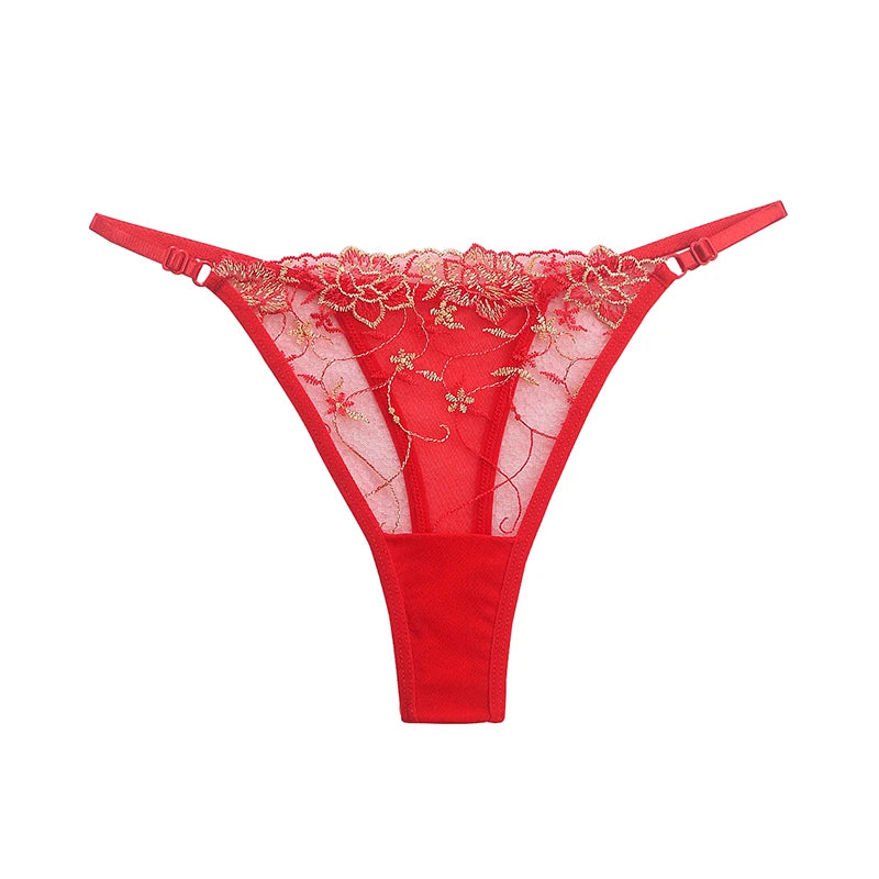 Women Lace Thong G-string Panties Sexy Floral Underwear Transparent Women's Panties Female Underpants Lingerie