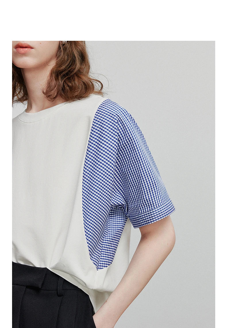 TOYOUTH Women Short Sleeve T shirt 2025 Summer New Casual Tops 8521071