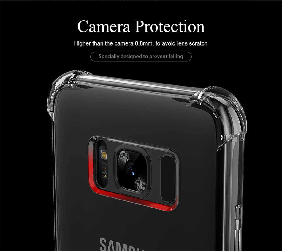 Thick Shockproof Case For Samsung Galaxy S22 S21 S20 S23 Ultra S10 S8 S9 Plus Phone Case For Samsung Note 10 9 8 Silicone Cover