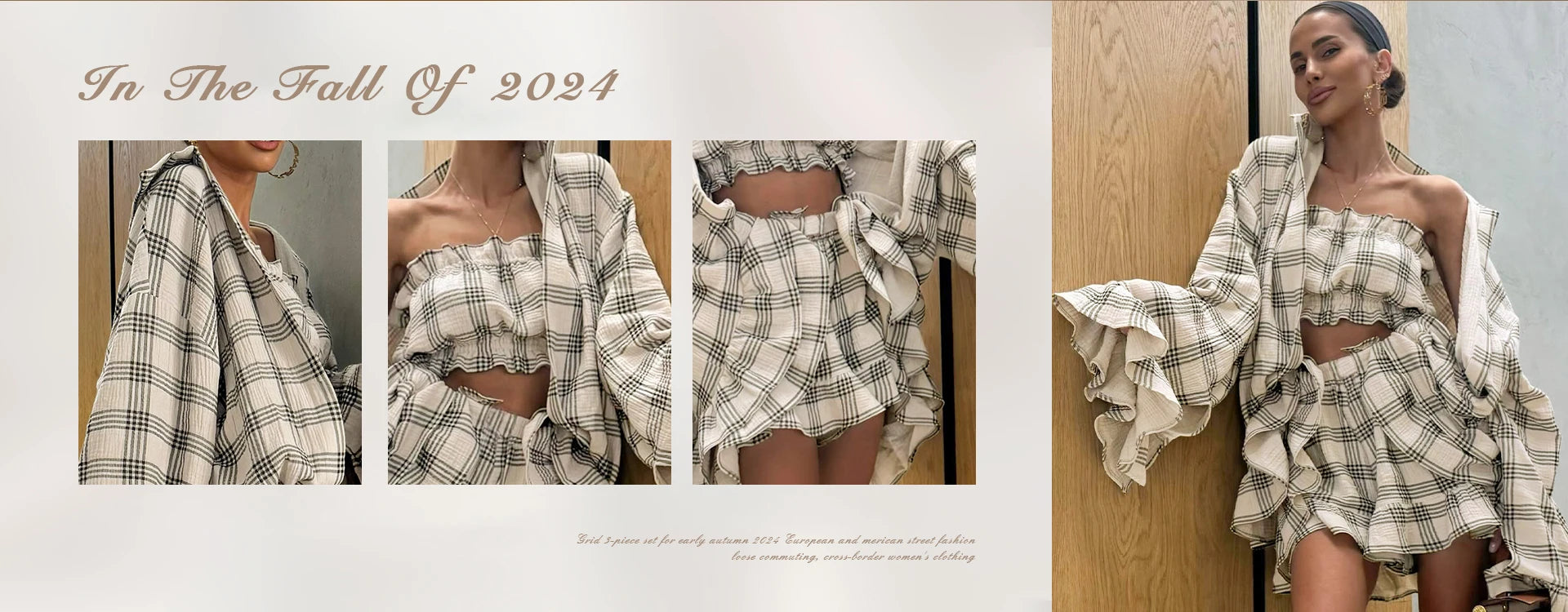 Clacive Vintage Loose Brown Stripe Women Shirts 2025 Fashion Stand Collar Long Sleeve Shirt Elegant Classic Top Female Clothing