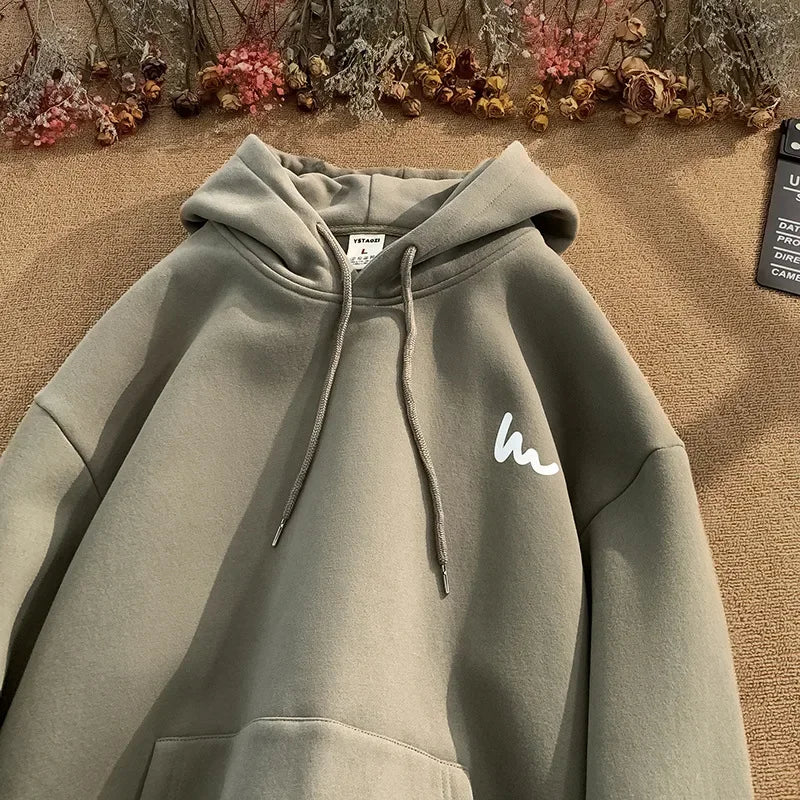 American Style Oversize Hoodie Men's Loose Top Korean Lazy Style New Arrival Fall Winter Fashion Brand Casual Sweatshirt