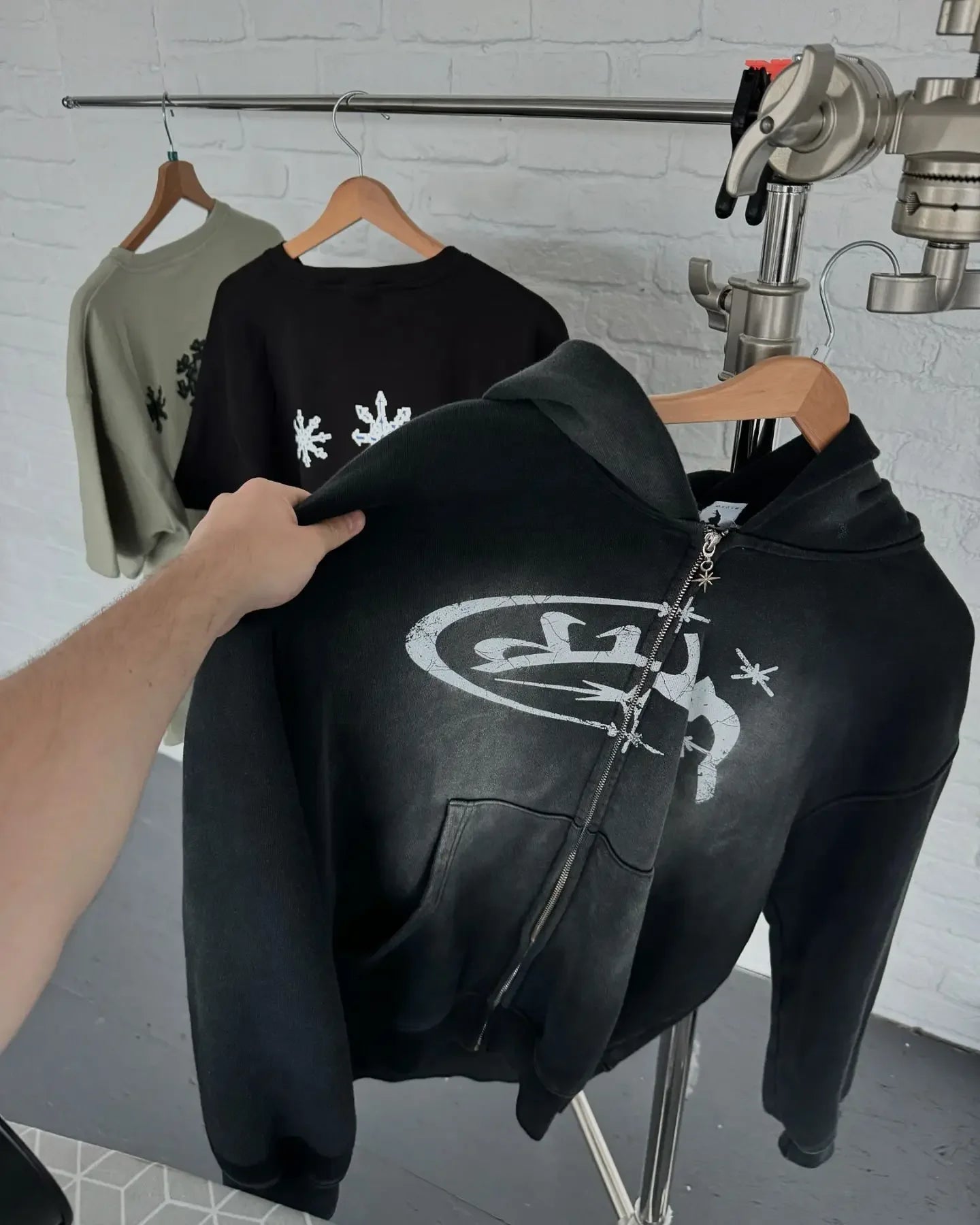 Y2k Zip Up Hoodies Vintage Fashion Print New Harajuku Hip Hop Long Sleeve Coats Loose Hooded Sweatshirt Men and Women Streetwear