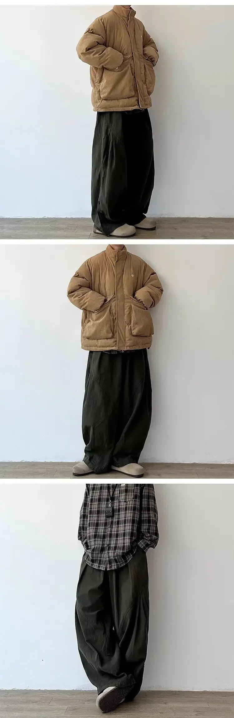 Japanese Style Functional Paratrooper Casual Pants Men Women's Preppy Vintage Versatile Loose Fit Straight Leg Bell Bottoms Work