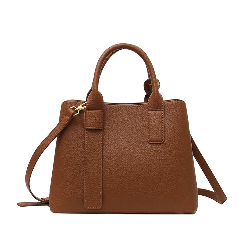 Business Handbags For Women 2022 Luxury Designer Handbag Pure Color Big Capacity Shoulder Crossbody Bags Branded Top-handle Tote