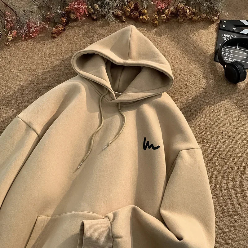 American Style Oversize Hoodie Men's Loose Top Korean Lazy Style New Arrival Fall Winter Fashion Brand Casual Sweatshirt