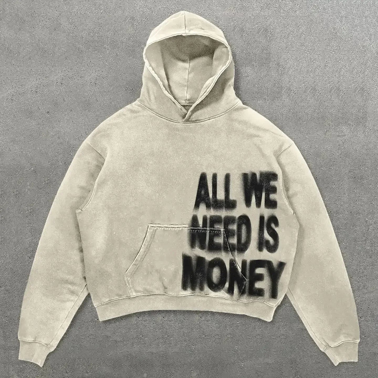 American Retro Harajuku Y2K Casual Loose Hoodie Men Street Hip-Hop Fashion Versatile Letter Print Oversized Sweatshirt Women