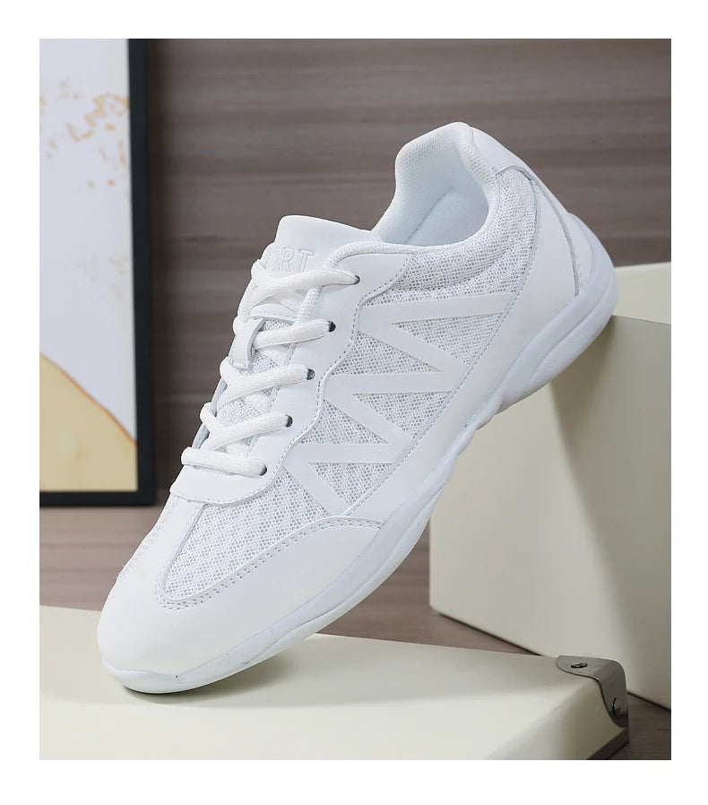 New cheerleading shoes Children's dance shoes Competitive aerobics shoes Fitness shoes Women's white jazz sports shoes 2105