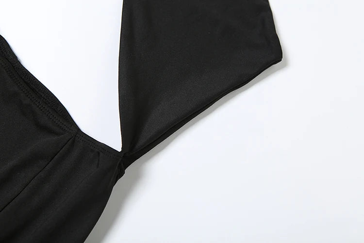 Nibber High Splits Maxi Dress Women Sexy Backless Irregular Hollow Cross Knot Skinny Midnight Prom Party Temperament Outfits