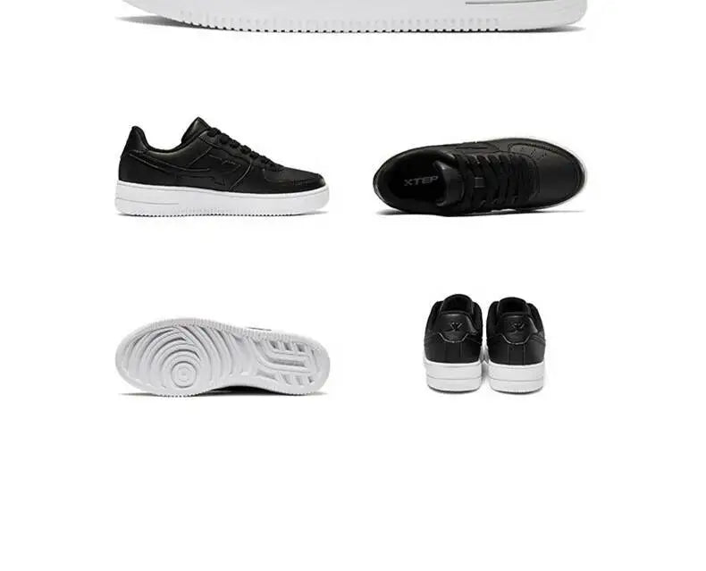 Xtep Men Skateboarding Shoes Non-Slip Casual White Couple Skate Sneakers Male Female Luxury Brand Shoes 881219319851