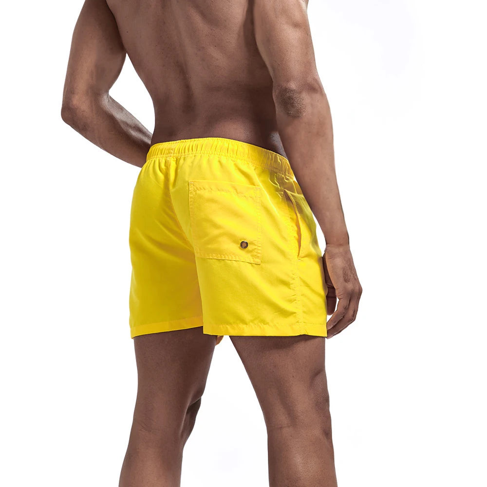 Men's Swim Shorts Swim Trunks Quick Dry Board Shorts Bathing Suit Breathable Drawstring With Pockets for Surfing Beach Summer