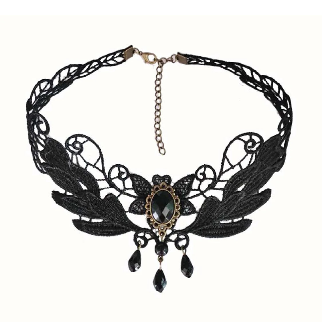 Girl Black Lace Choker Necklace For Women Trendy Neck Chain Collarbone Necklaces Punk Lolita Gothic jewelry For Girls Vintage