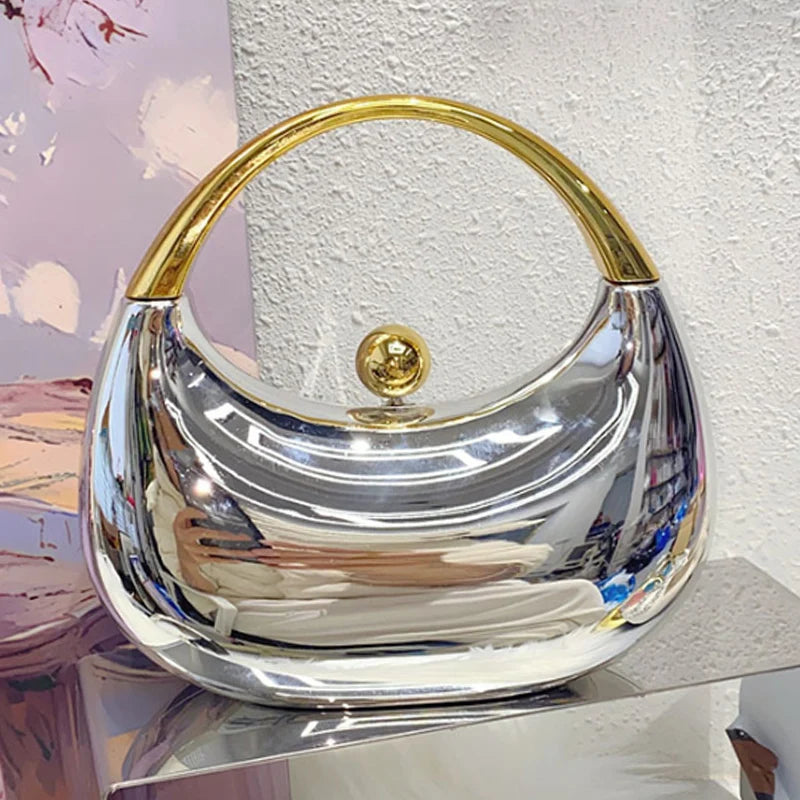 New Fashion Banquet Bag Acrylic Shell Bag Gradient Lipstick Change Handbag Box Bag