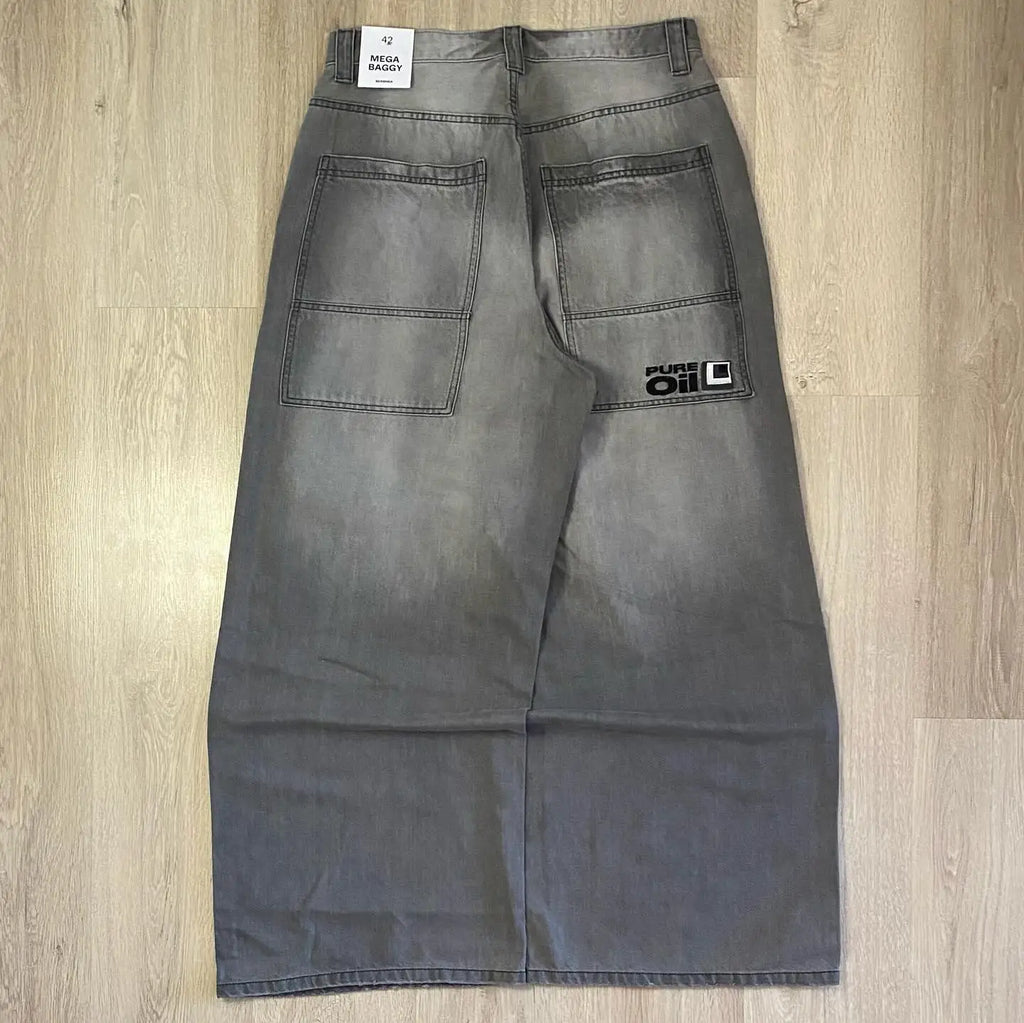 American Fashion Trends Joker Tooling Pocket Baggy Jeans Female Street Y2K New Hip Hop Oversized Wide-leg Pants Unisex Jeans