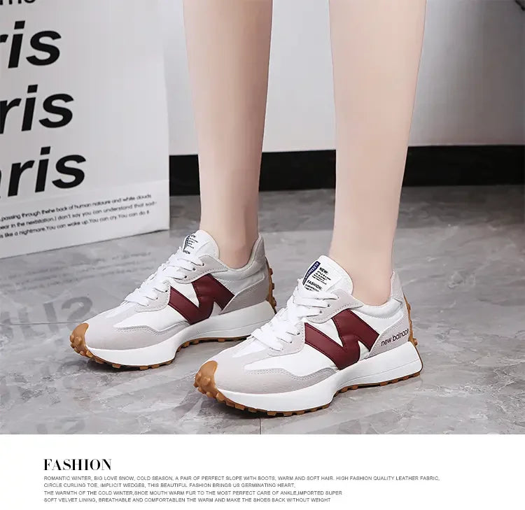 Women Sneakers 2025 New Spring Autumn Brand Luxury Vulcanize Shoes Casual Footwear Zapatillas Mujer Light Flat Breathable Shoes