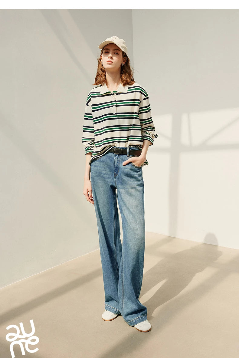 TOYOUTH Women T shirt 2025 Spring New Tops 8511053