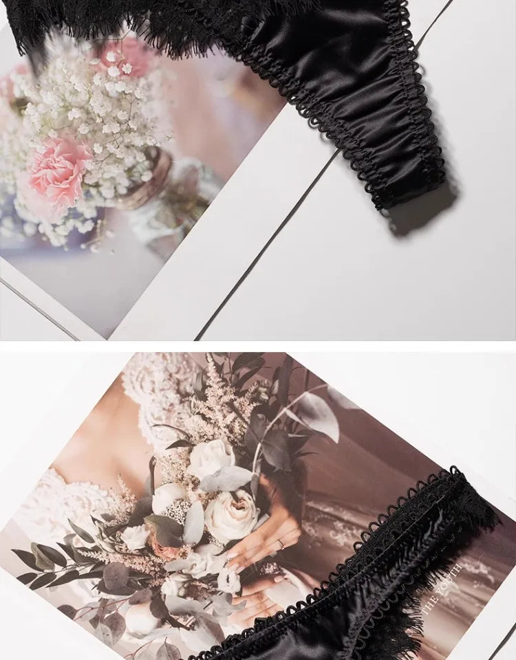 Lace Panties Sexy Women's Underwear Briefs G String Transparent Seamless Thong Low Waist Hollow Out Underpants Size S-XL