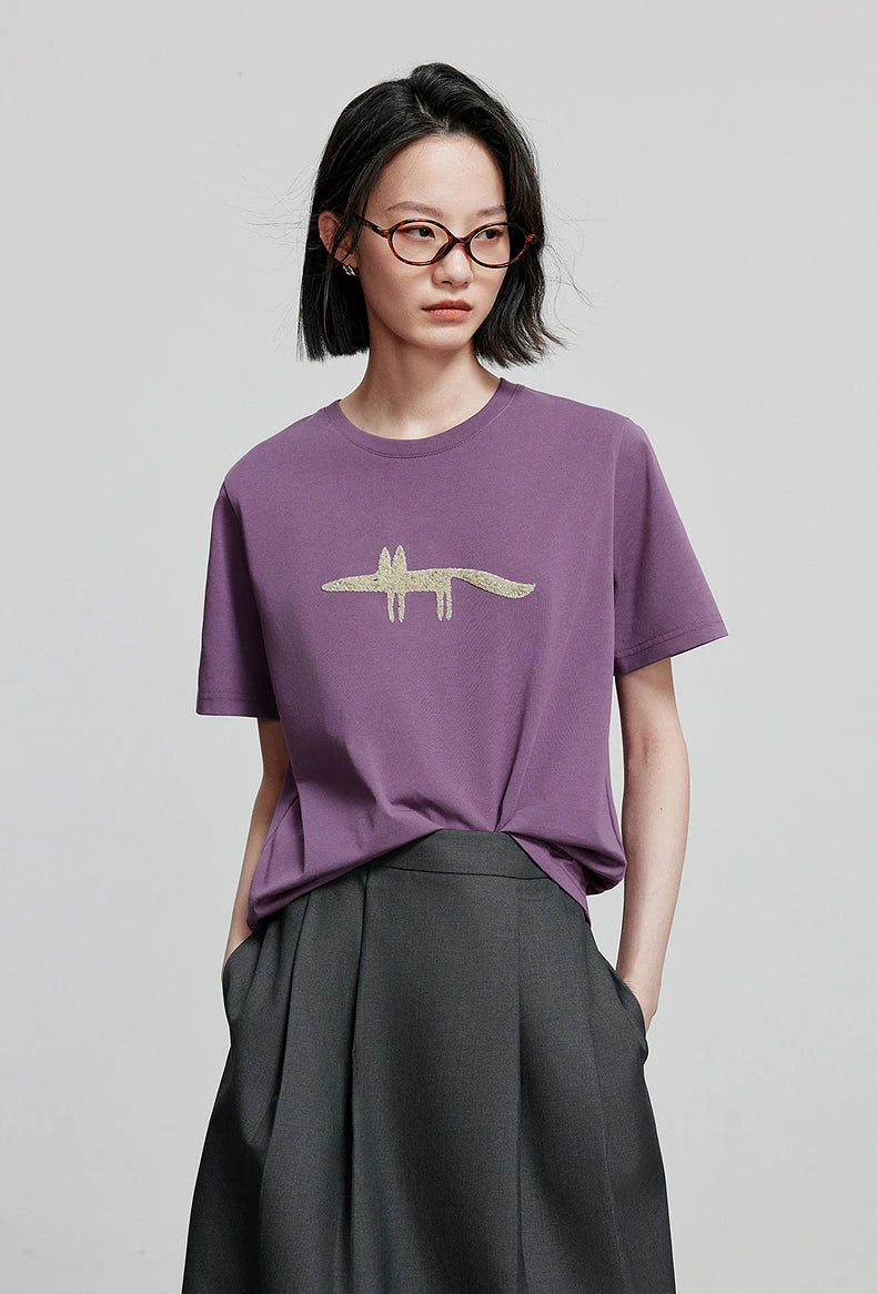 TOYOUTH Women Short Sleeve T shirt 2025 Spring New Tops 8521035