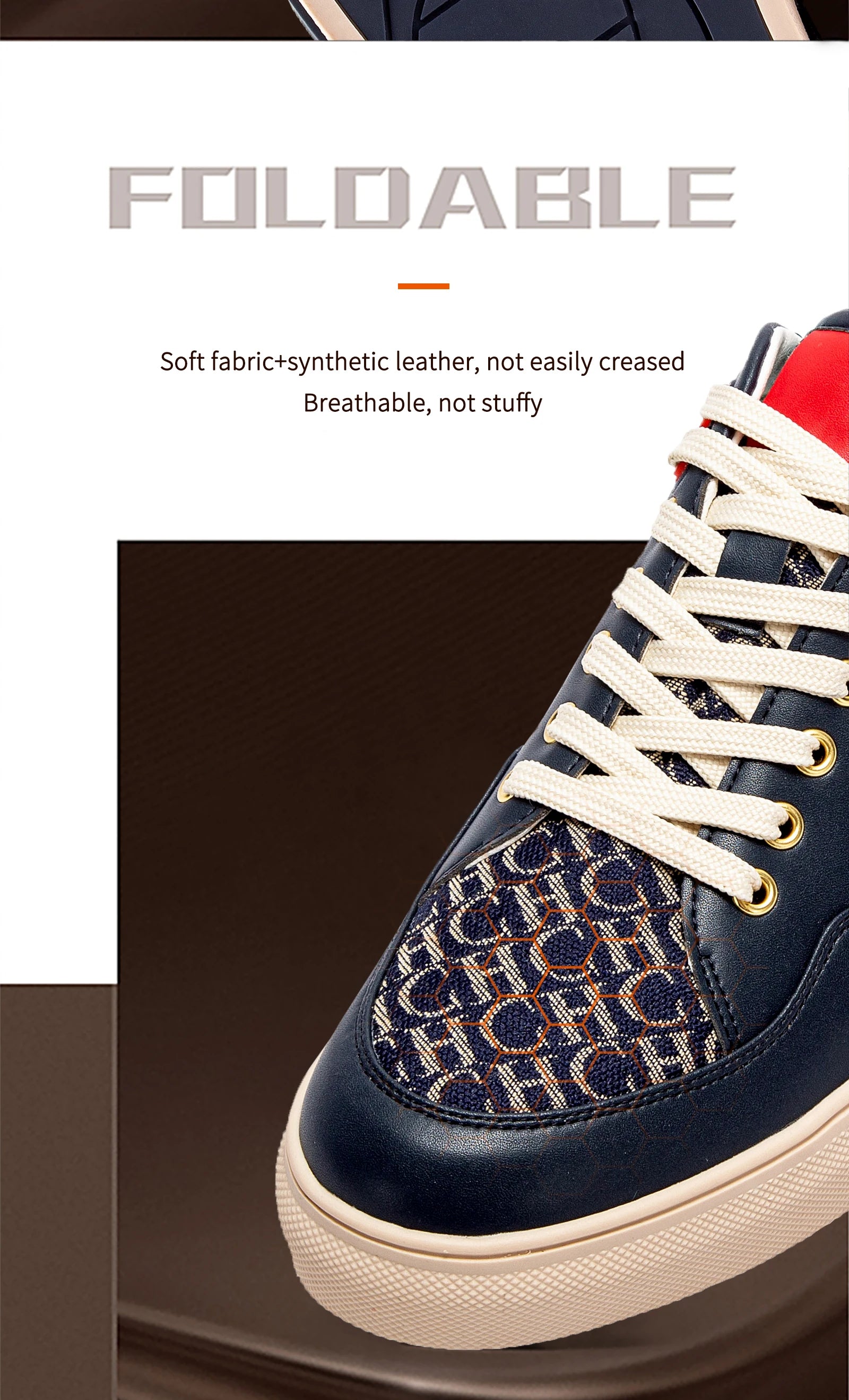 Popular men's casual shoes luxury brand flat lace-up shoes monogrammed breathable comfortable casual shoes