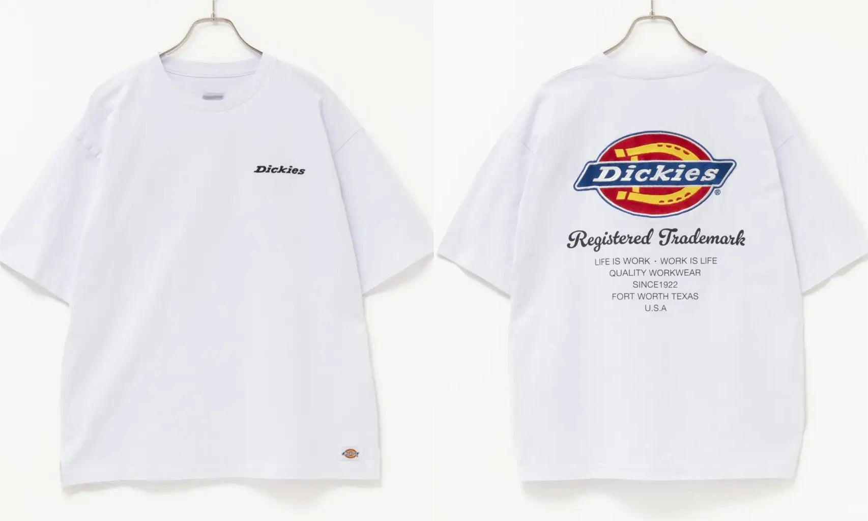 Dickies Print Trendy Printed Brand Pure Cotton T-shirt Short Sleeve Unisex New Round Neck Versatile Loose T-shirt