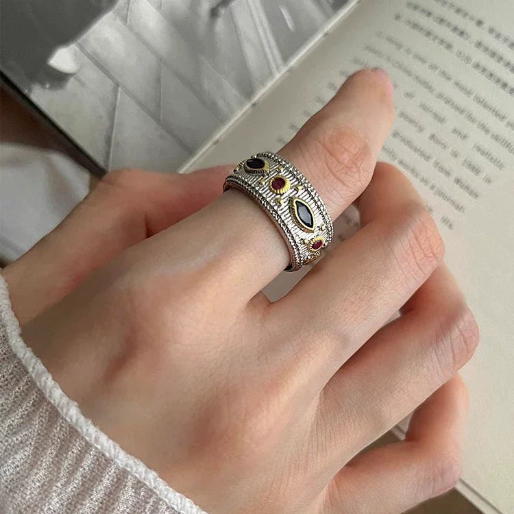 VENTFILLE 925 Sterling Silver Irregular Ring for Women Geometry Versatile Minimalism  Accessories Jewelry Gift Dropshipping