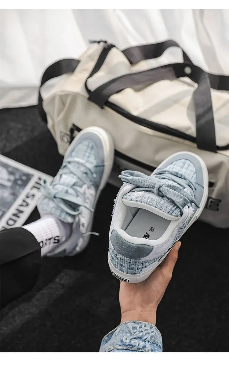 2025 trend men's casual shoes small white shoes board shoes Daddy shoes size