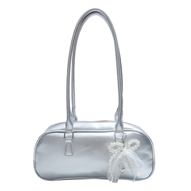 Silver Ballet Sle Large Capaci Women's Handbag Pillow Bag Versatile Underarm Bag Single oulder Bag for Young Women