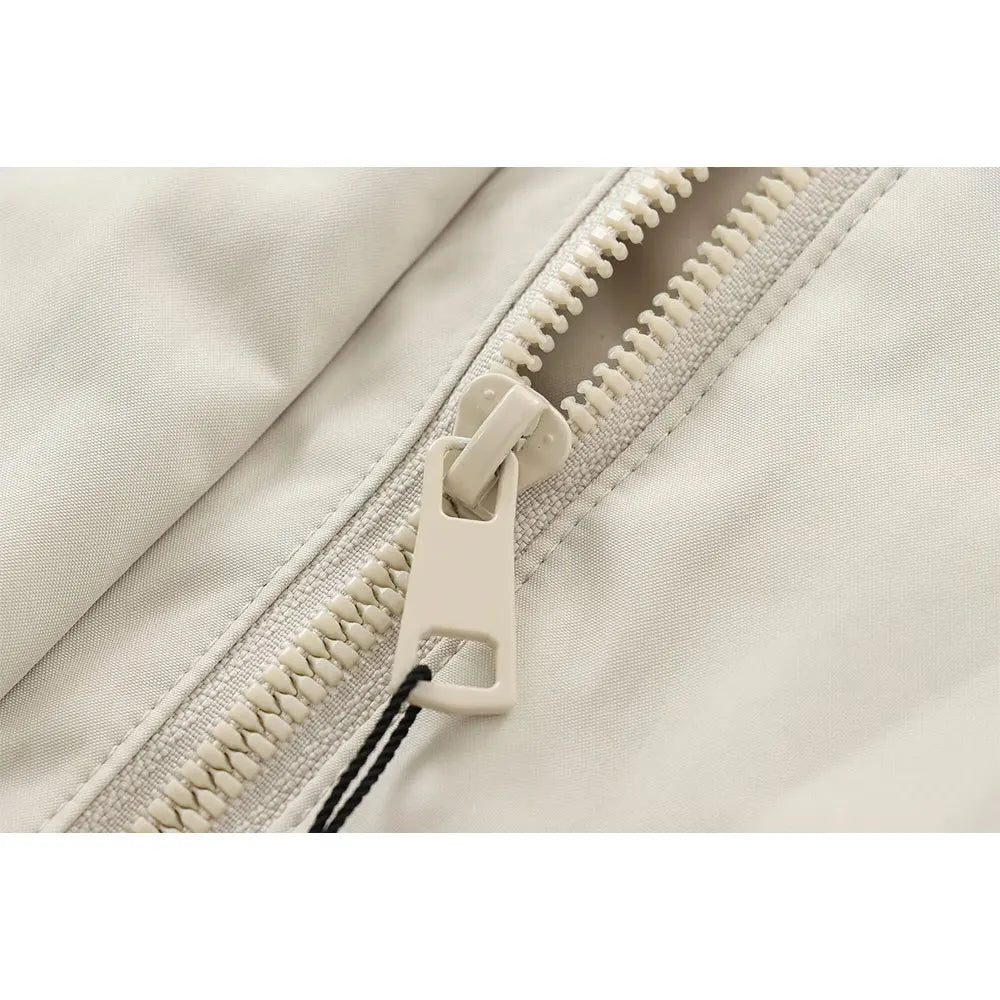 DUOPERI Women Fashion Spring Autumn Solid Jacket with Hat Long Sleeves Female Chic Lady Casual Outfits