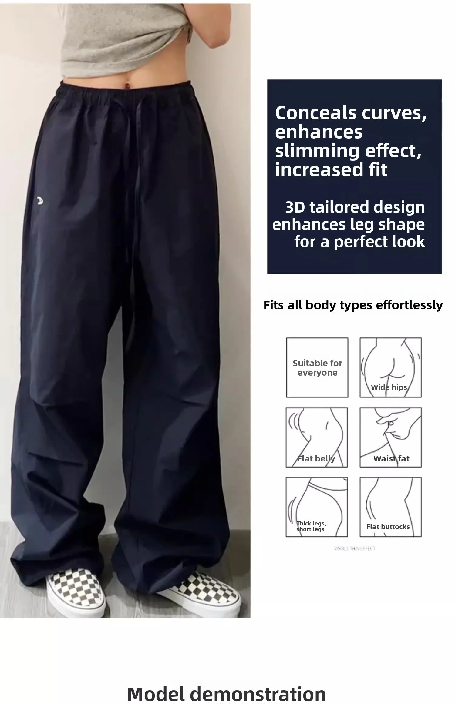 High Waist Wide Leg Pants Women's Retro American High Street Paratrooper Trousers Spring Summer New Loose Drapey Cargo Pants