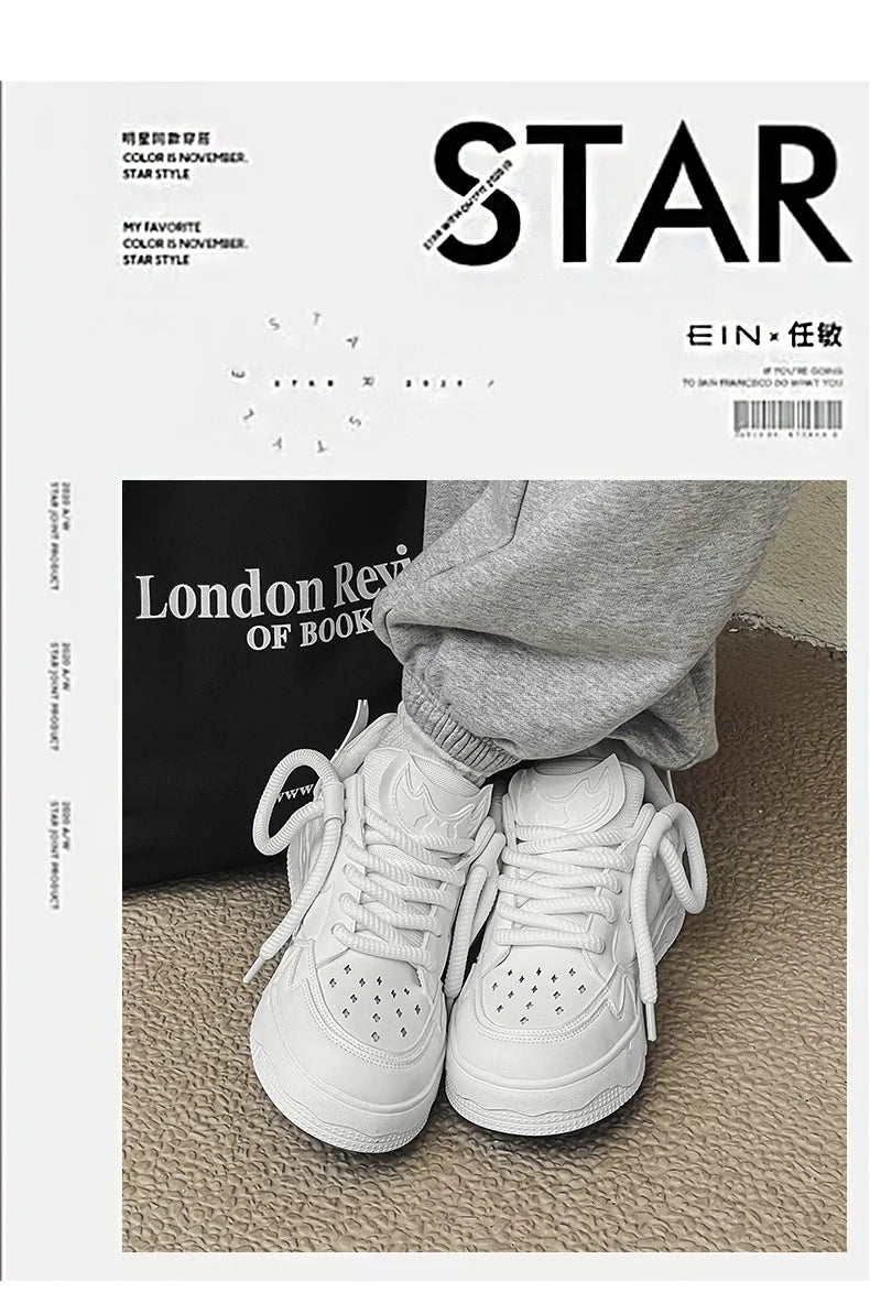 2024 Fashion Purple Mens Skateboard Shoes Streetwear Sneakers Spring Low top Board Sneakers Man Unisex Trend Shoes basket homme