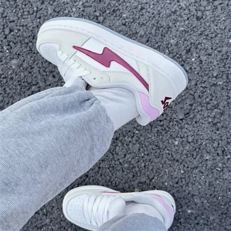 Summer Chunky Ladies Sneakers Thick Bottom Increased Ultra-Light Non-Slip Wear-Resistant Bread Casual Sneakers Vulcanized Shoes