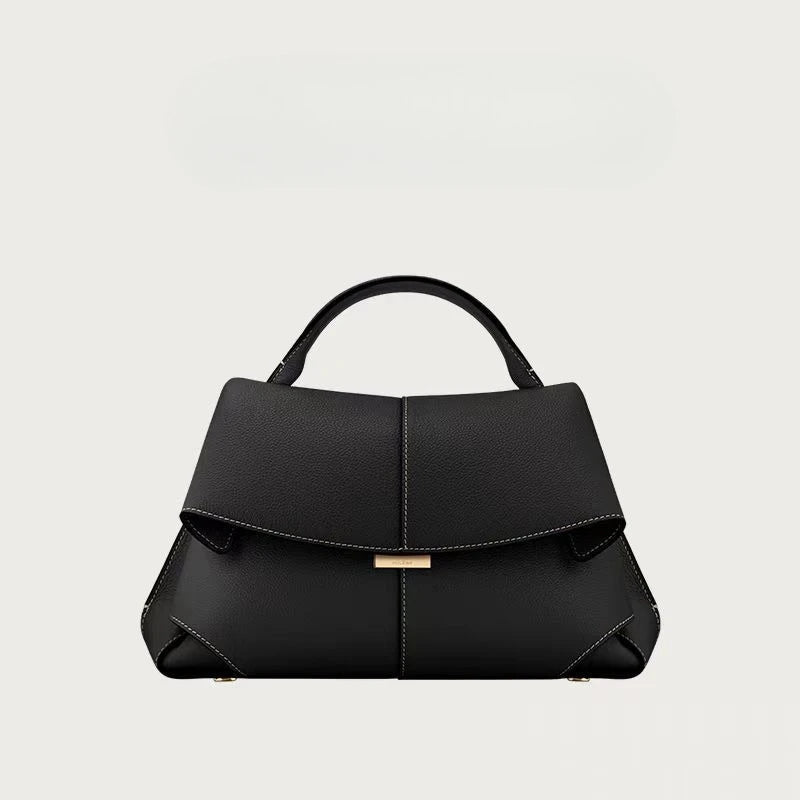 French niche hand-held diagonal cross women's bag new trend Mokki series fashionable pleated smile bag
