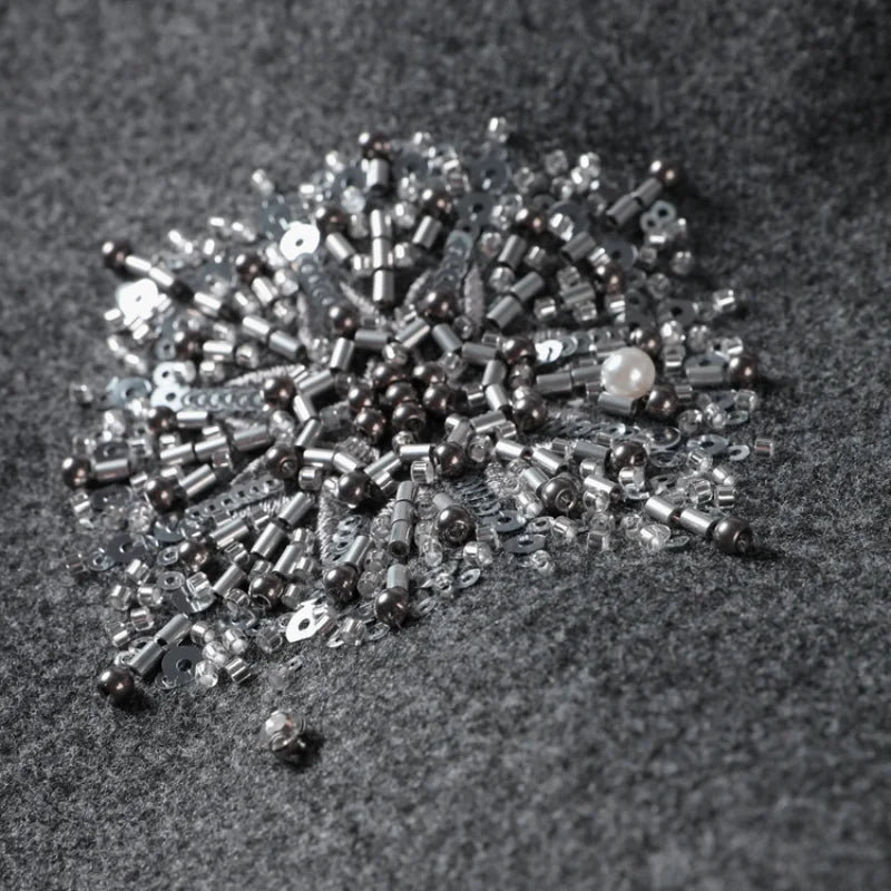 Casual Embroidery Beading Loose Women Coat Lapel Collar Bat Sleeve Solid Wool Blend Jacket 2025 New Lady Luxury Spring Outerwear