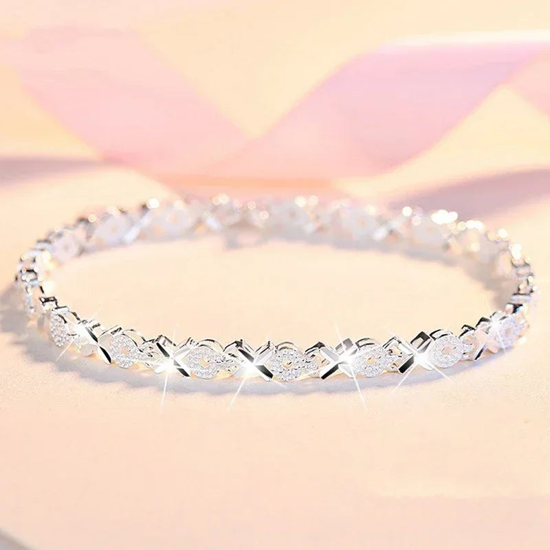 4Pcs/Set Fashion Snake Green Gemstone Bangle Rhinestone Full Metal Bracelet For Women Birthday Party Christmas Gift Jewerly
