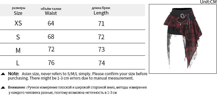 Fashion High Street Style Punk Subculture Y2k Skirt Femme 2025 New Summer High Waist Casual Irregular Short Skirts for Women