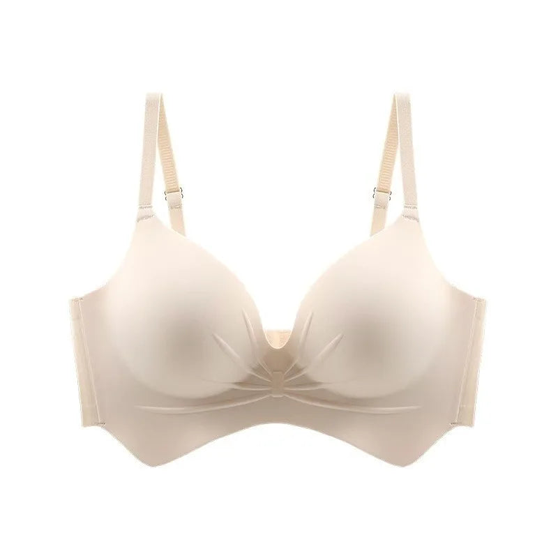 FallSweet Push Up Bra for Women Seamlesss Bras Comfortable Wireless Bralette 8cm Thick Chest Brassiere Sexy Lingerie 32-38AB