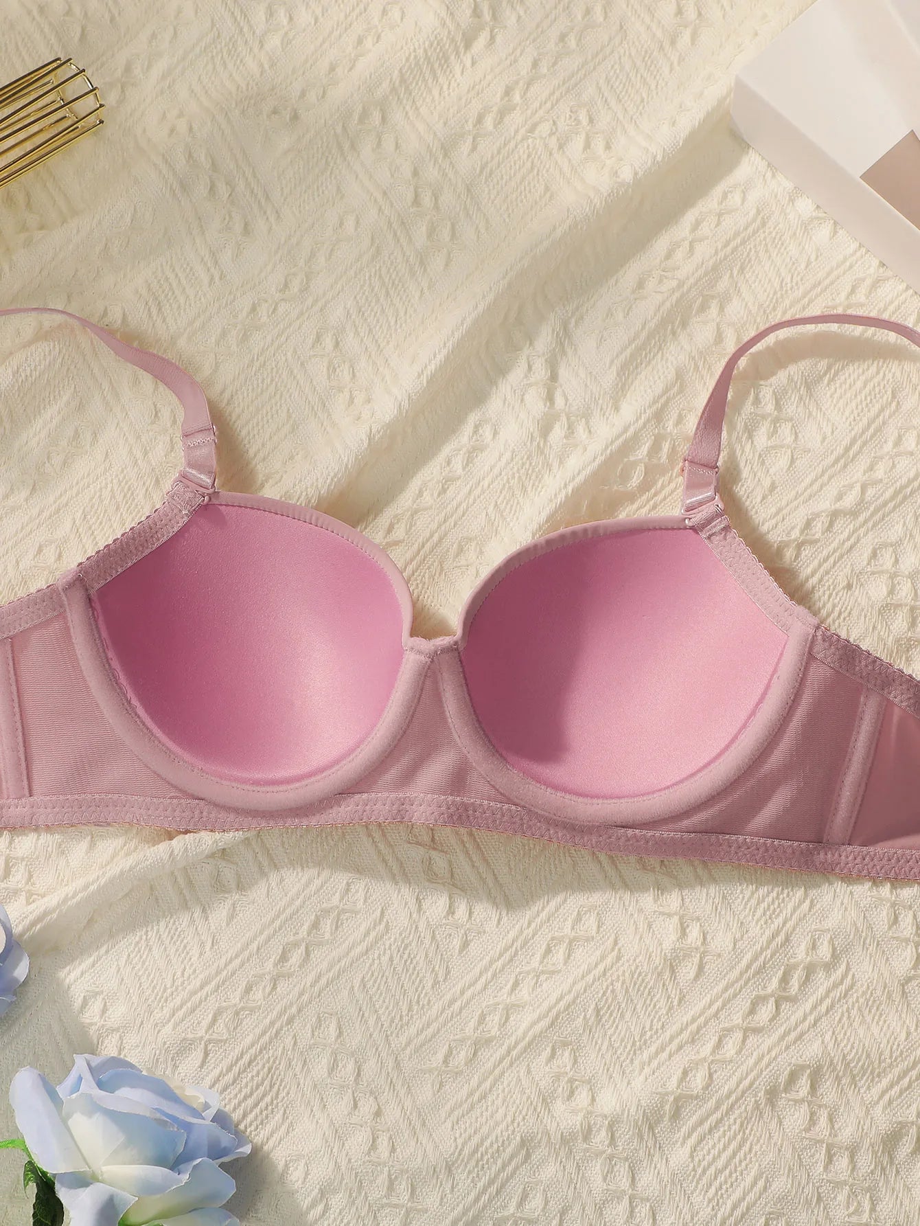 2sets Solid Underwire Lingerie Set Women Push Up Bra With Steel Ring Fashion Women Underwear Panty Everyday Bras Sets J2611