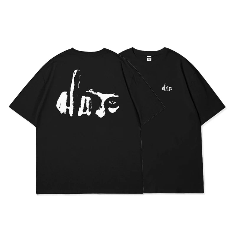 Men's and women's Short-Sleeved T-shirts Funny Abstract Pattern T-shirts 100%Cotton Streetwear Casual Fashion Oversized T-shirts