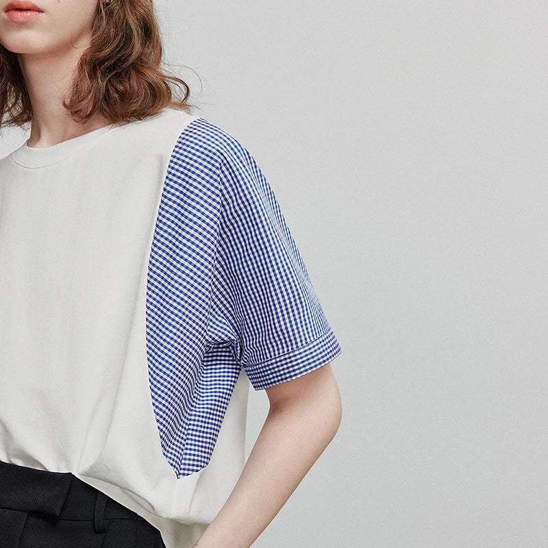 TOYOUTH Women Short Sleeve T shirt 2025 Summer New Casual Tops 8521071