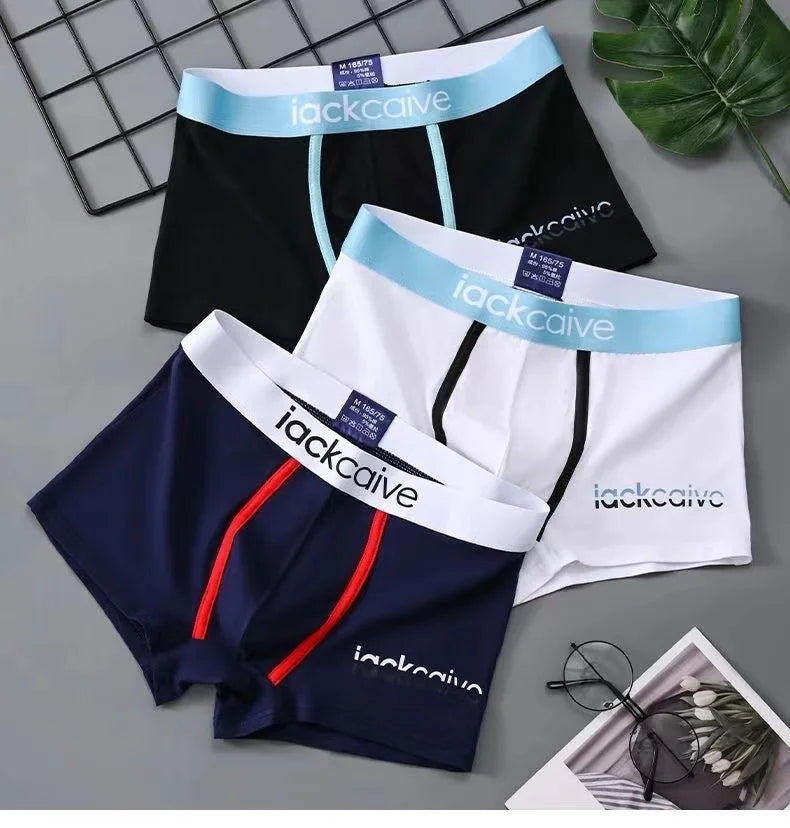4Pcs Underwear Men's Boxer Shorts Sexy Panties Cotton Boxers Man Underpants Male Shorts Homme U Convex Lingerie Wholesale Lots