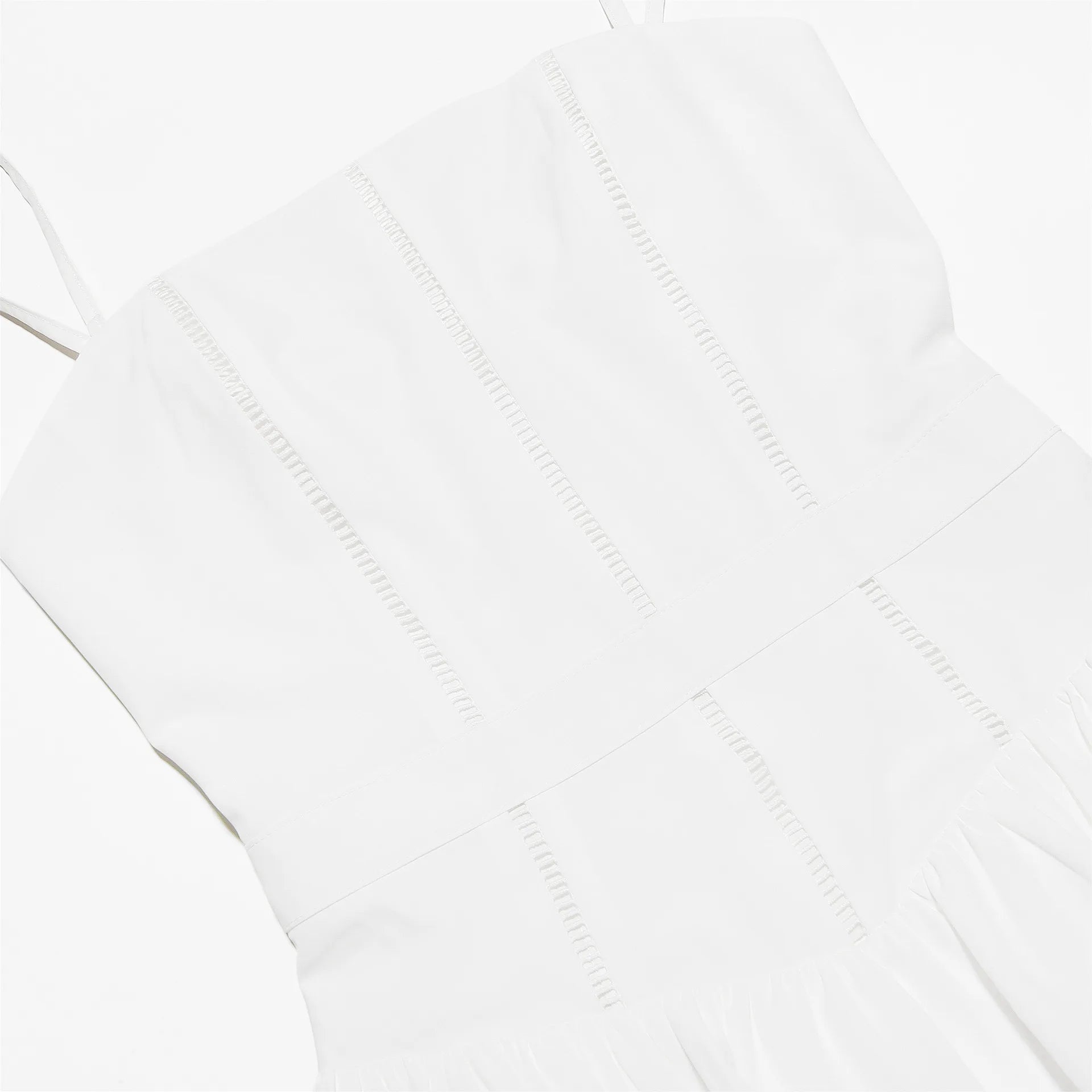 Mingmingxi Summer Elegant Dresses for Women 2024 New Arrivals White Long Party Dresses Hollow Out Flare Female Clothing