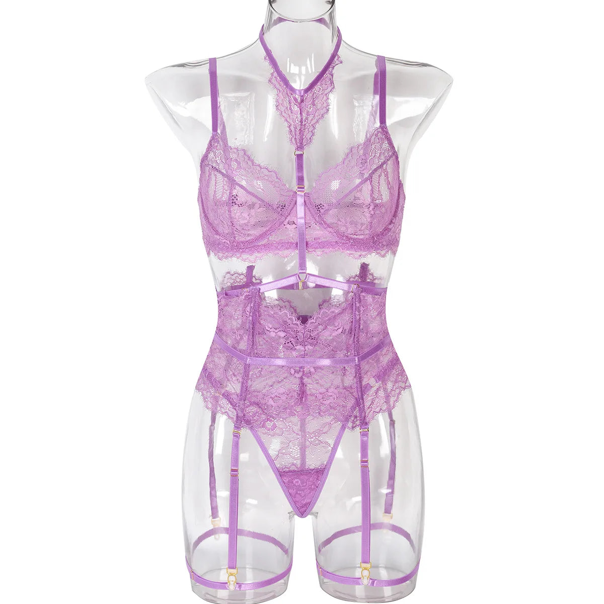 Diccvicc Beautiful Lingerie Eyelash Elegant Transparent Lace Bra Panty Set Floral Embroidery Women Sexy Underwear Exotic Outfit