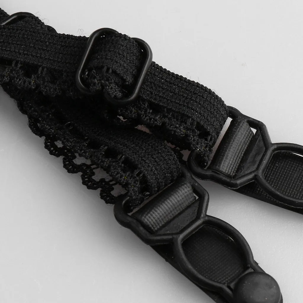 Leechee Sexy Women's Underwear Floral Lace Lingerie Set With Garter Black Wire Free Brassiere Transparent Underwear Bra Sets